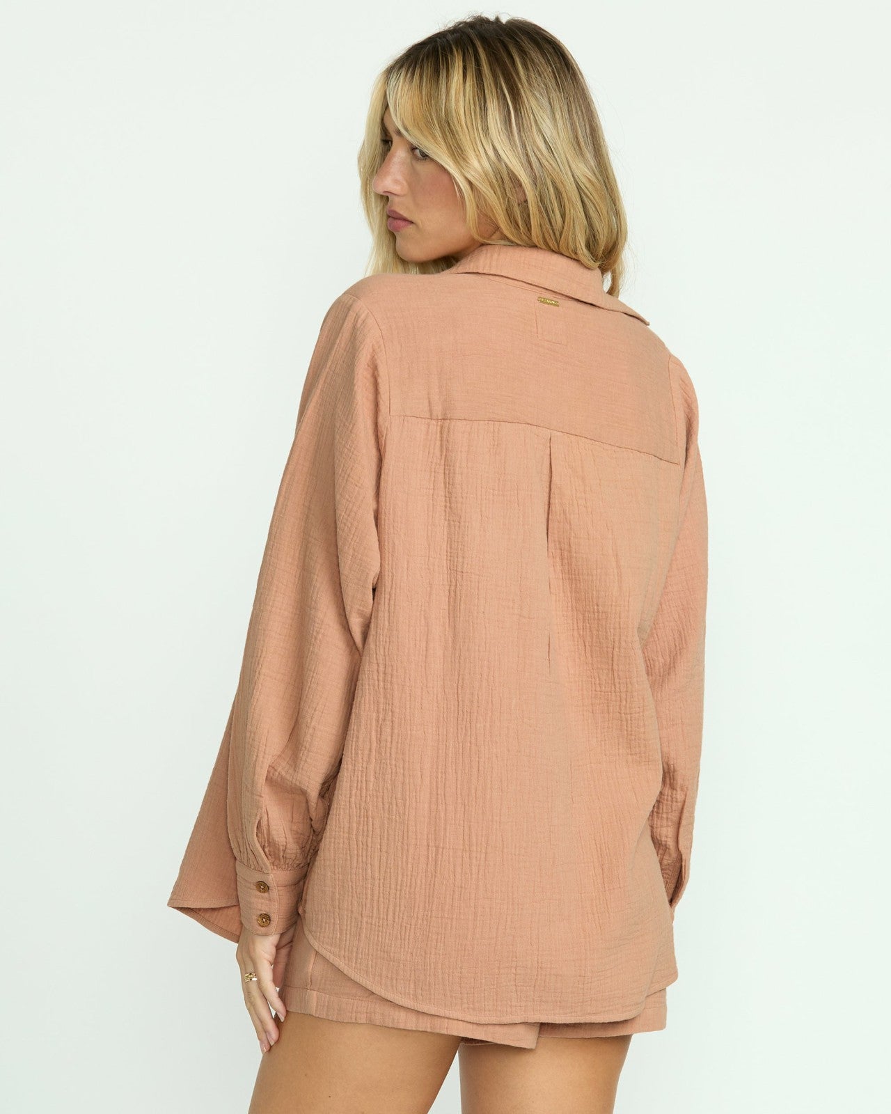 Sweet Swell Long Sleeve Shirt | Rose Brown Billabong