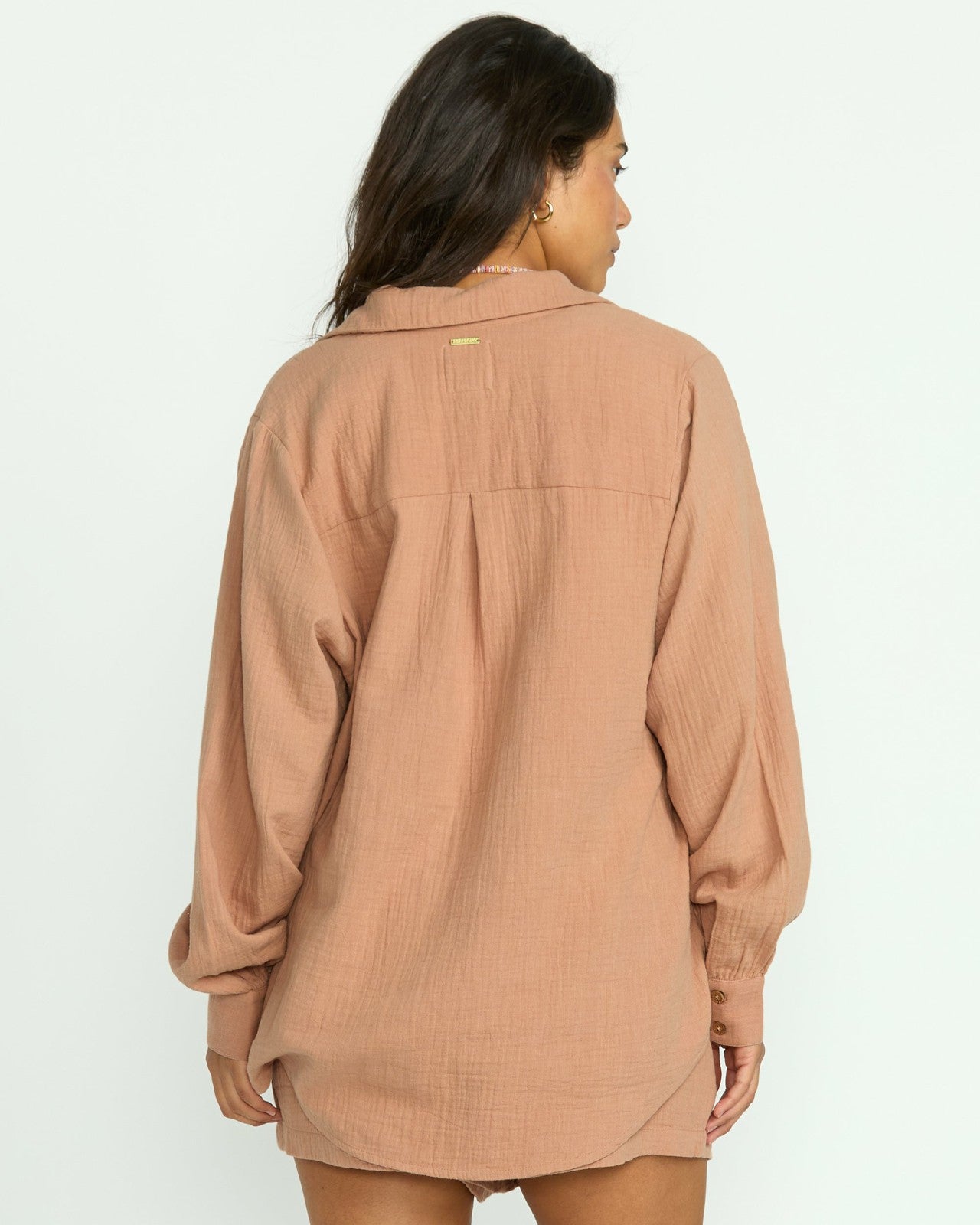 Sweet Swell Long Sleeve Shirt | Rose Brown Billabong
