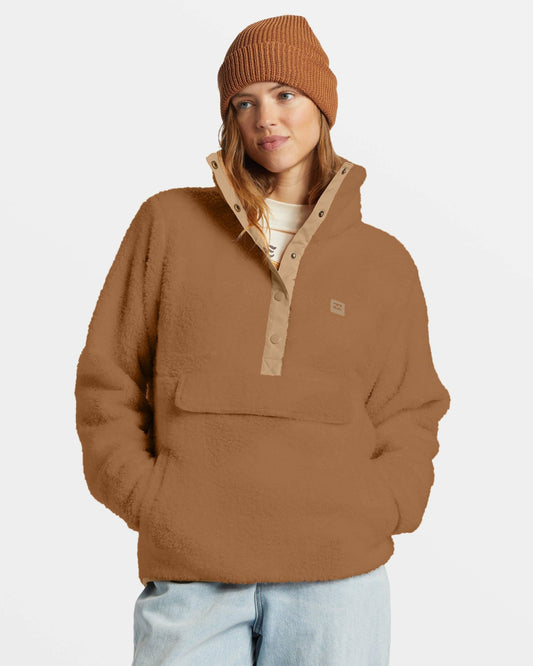 Switchback Mock Neck Fleece | Sandalwood Billabong