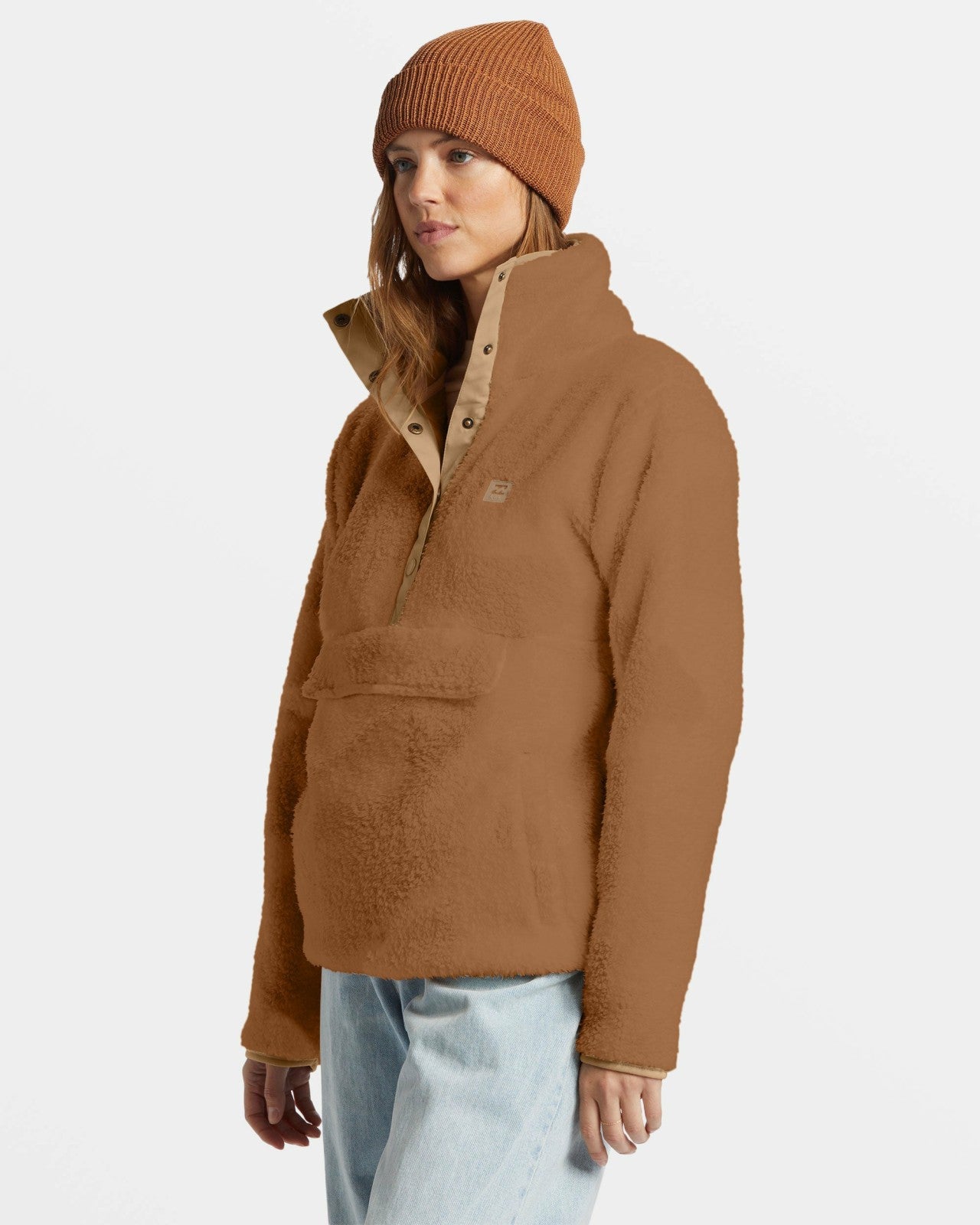 Switchback Mock Neck Fleece | Sandalwood Billabong