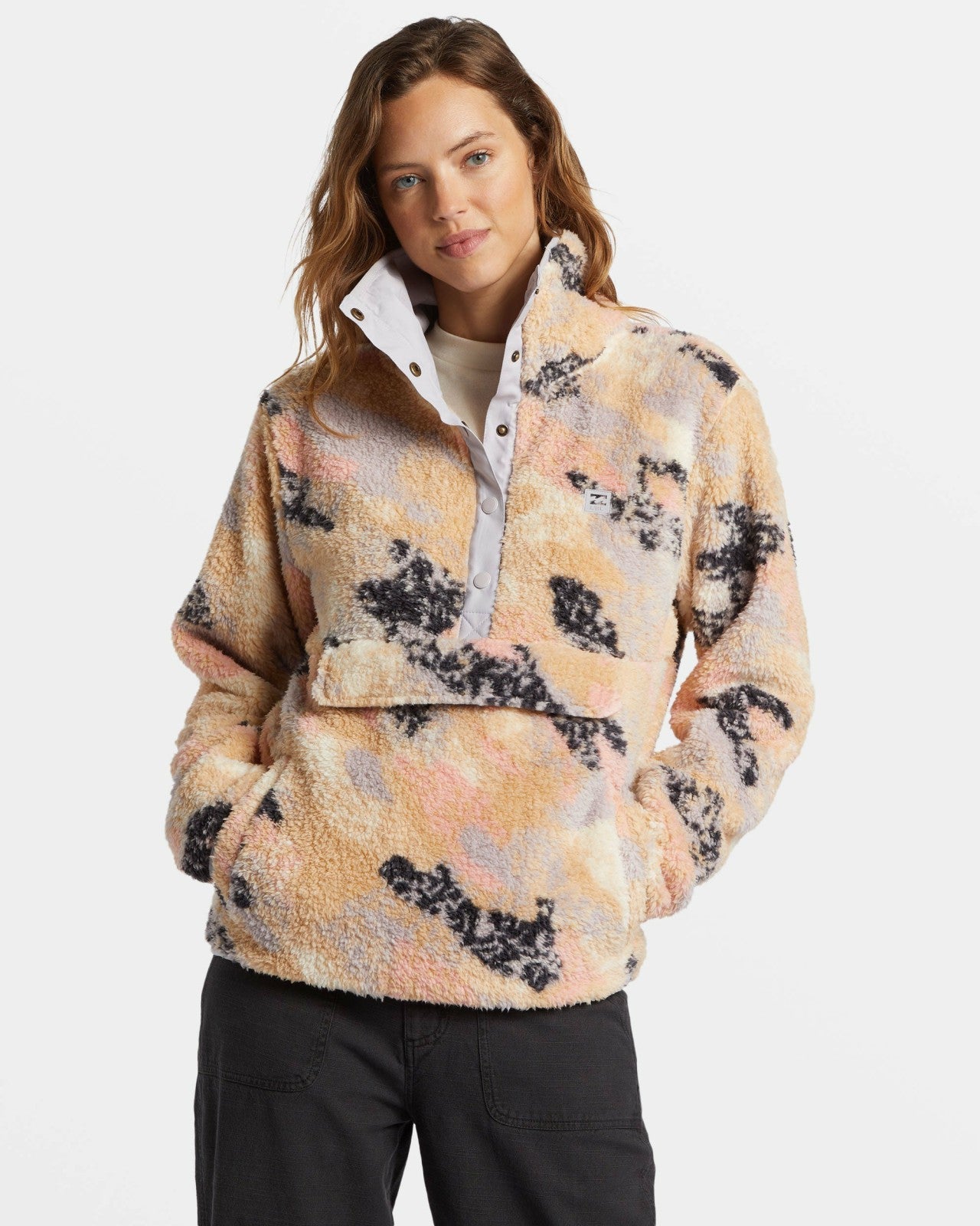 Switchback Mock Neck Fleece | Summer Rain Billabong