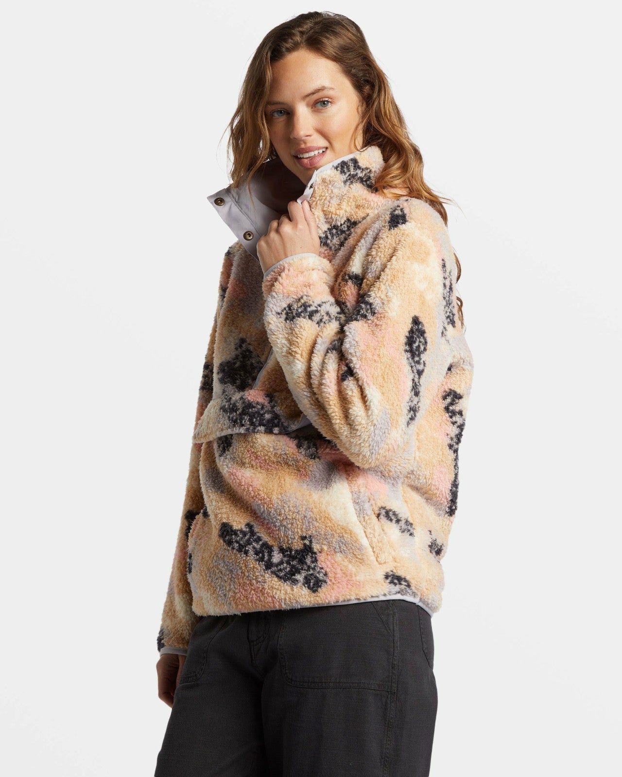 Switchback Mock Neck Fleece | Summer Rain Billabong