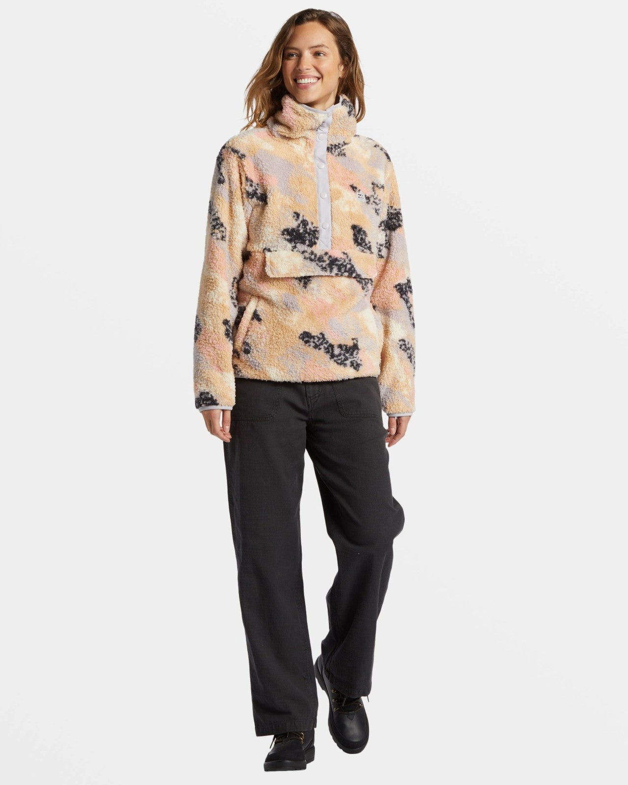 Switchback Mock Neck Fleece | Summer Rain Billabong