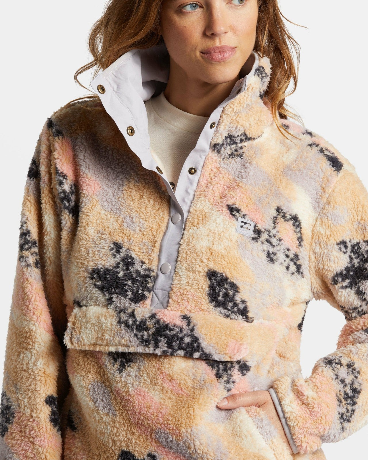 Switchback Mock Neck Fleece | Summer Rain Billabong