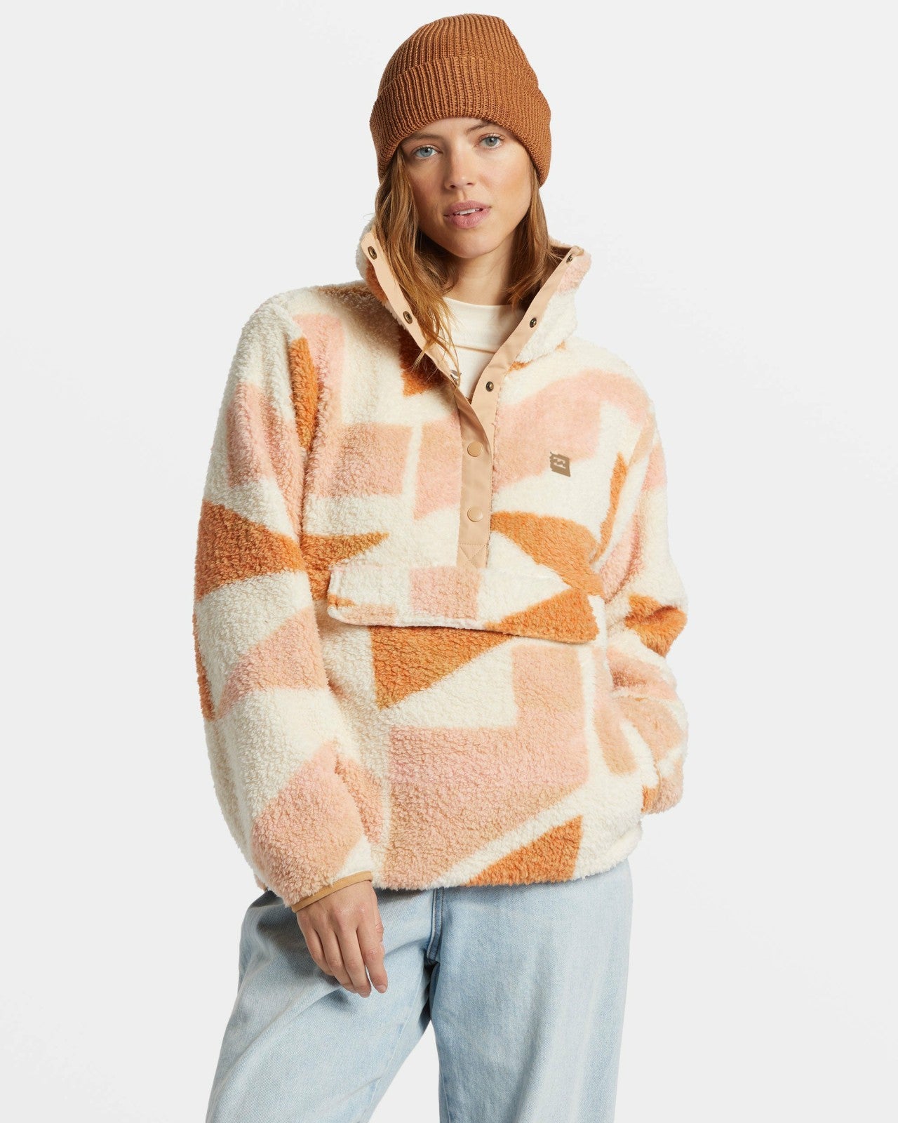 Switchback Mock Neck Fleece | White Cap Billabong