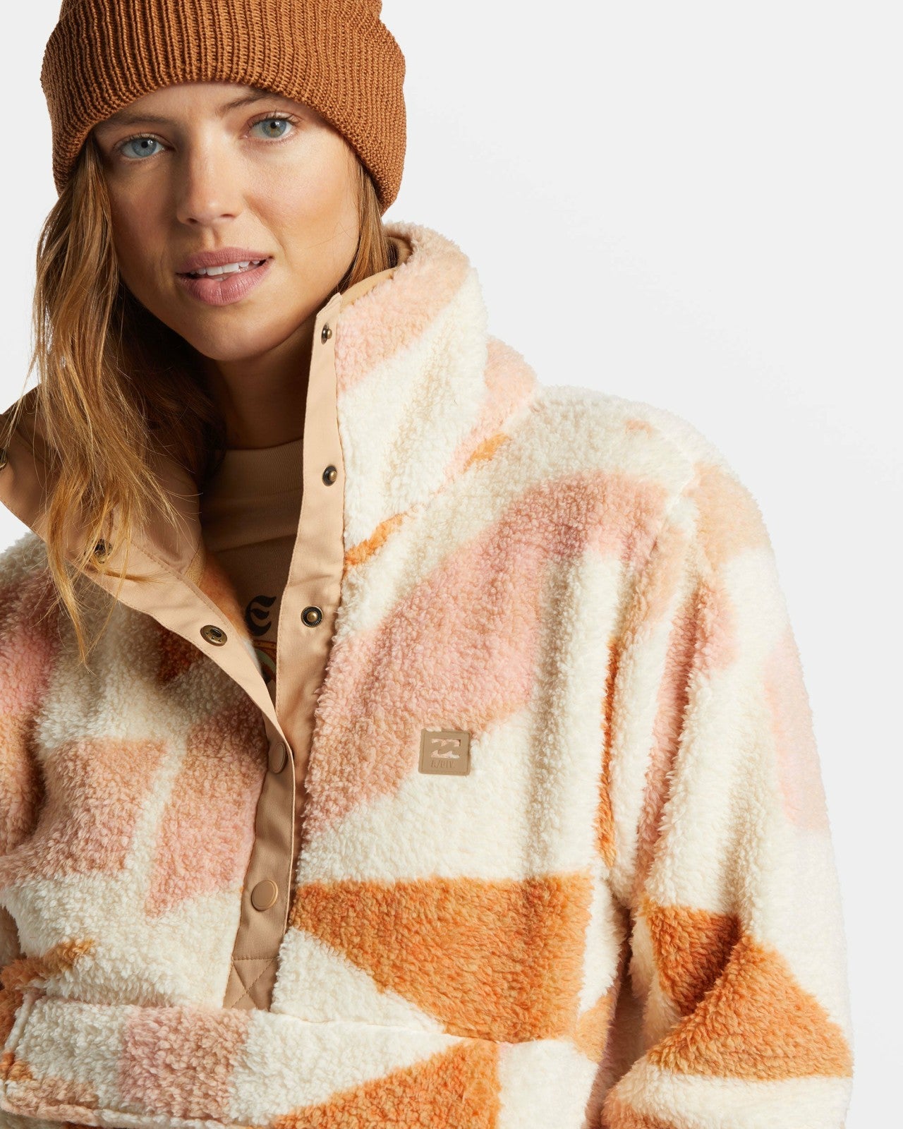 Switchback Mock Neck Fleece | White Cap Billabong