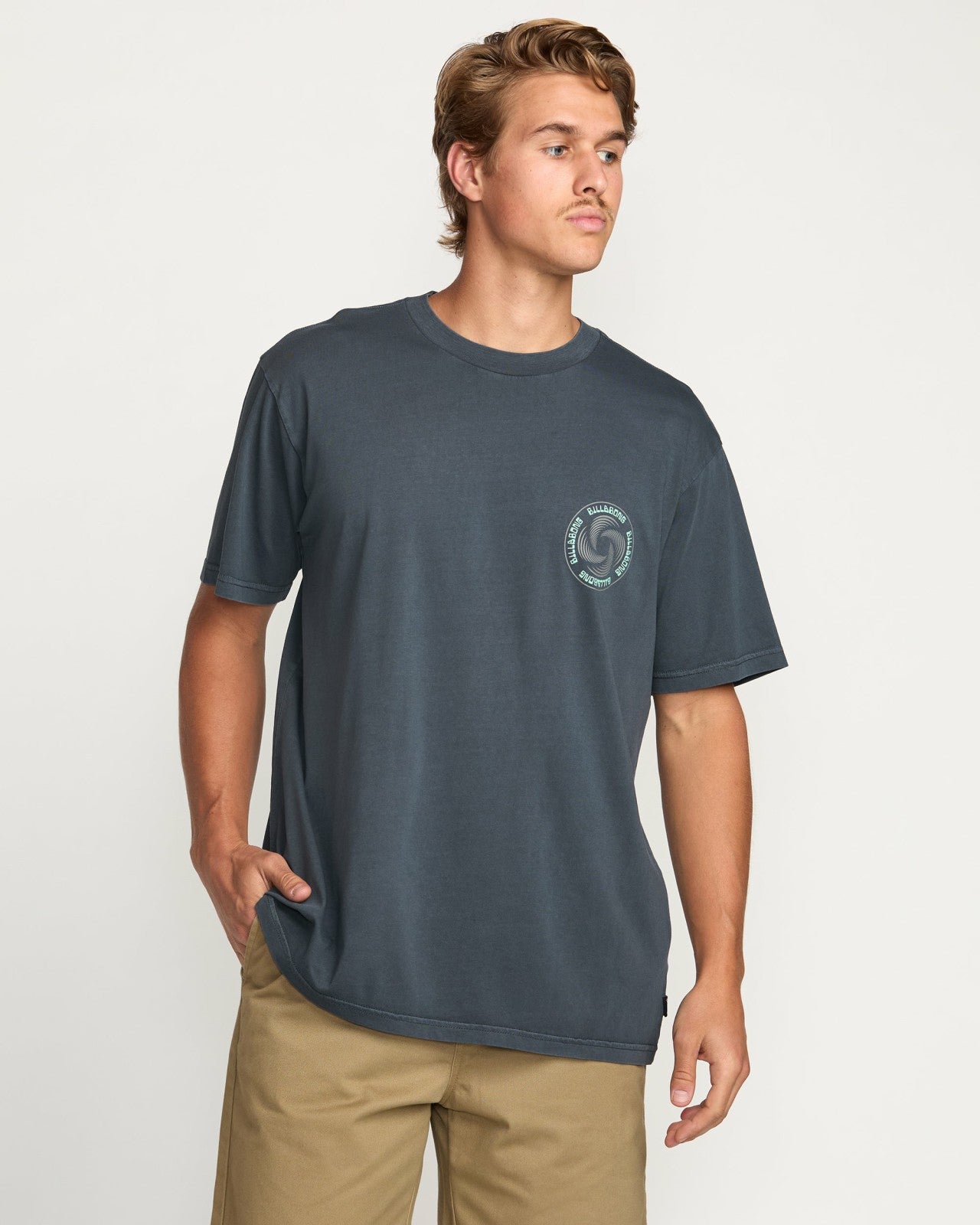 Swivel Premium Wave Wash Tee | Aged Indigo Billabong