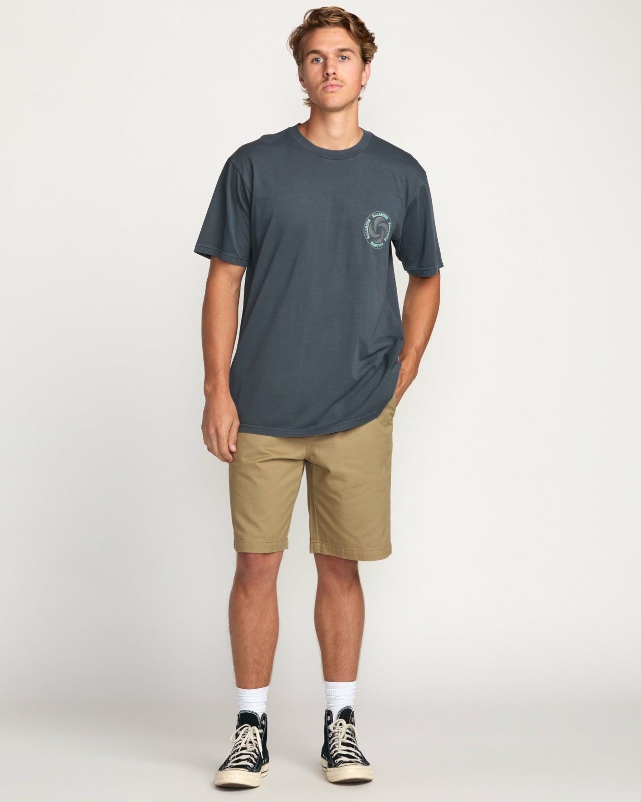 Swivel Premium Wave Wash Tee | Aged Indigo Billabong