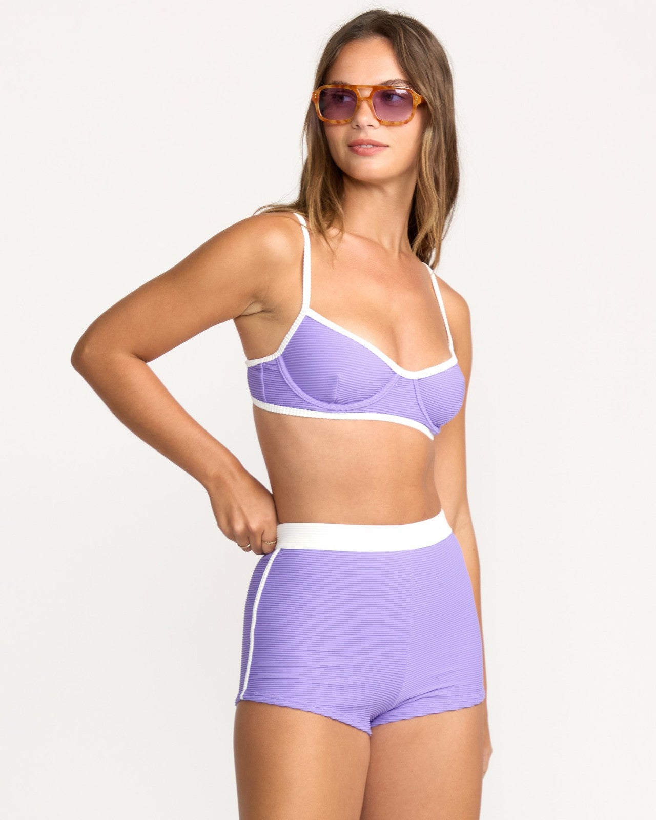 Tanlines Surf Short Bikini Bottom | Purple Punch Billabong