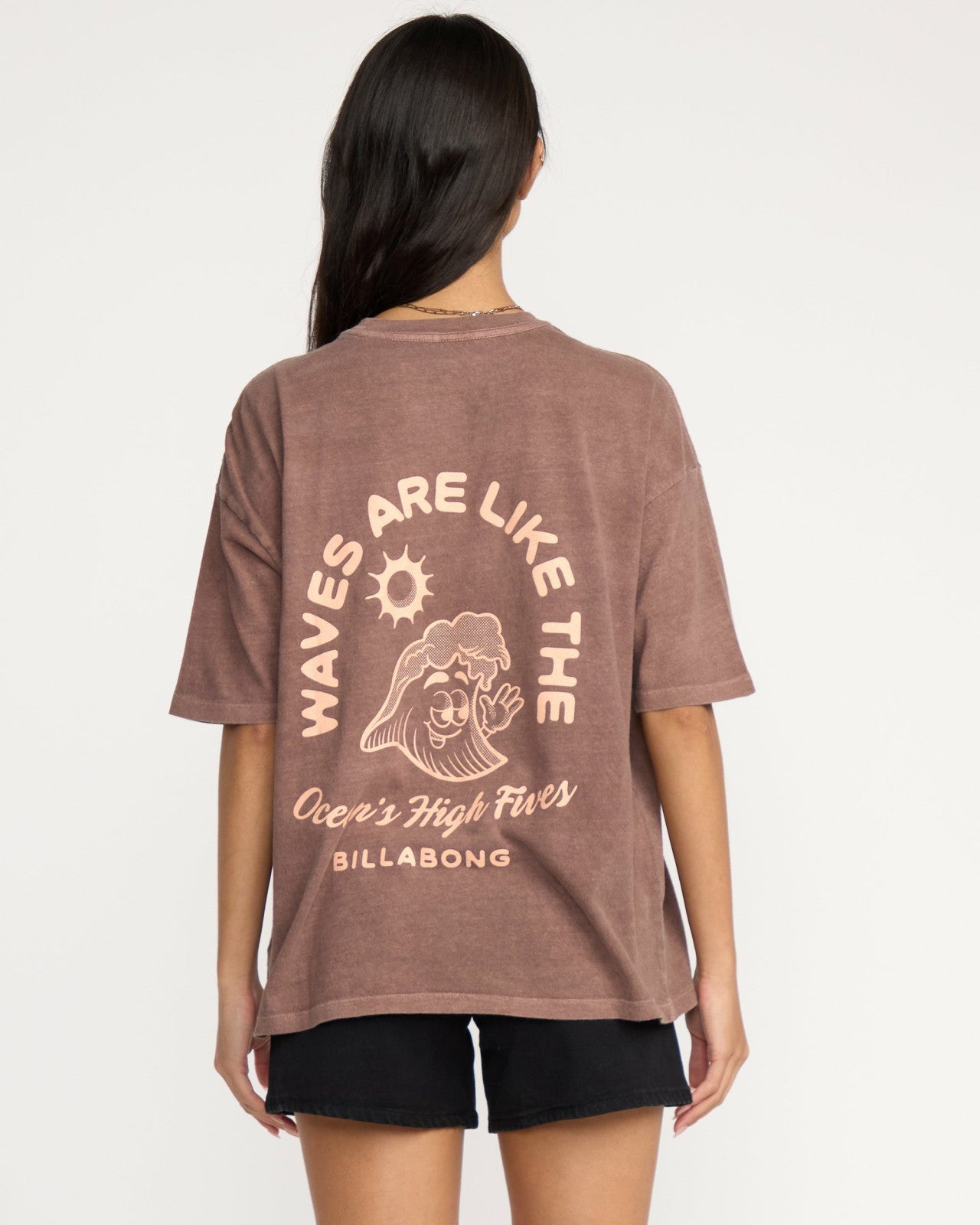 The Great Waves T-Shirt | Espresso Billabong