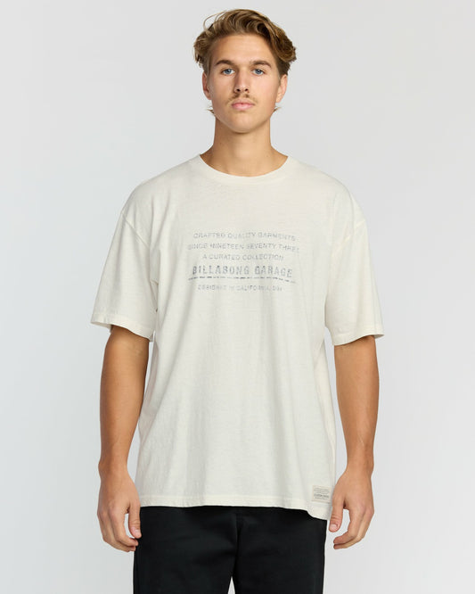The Label Garage Regular Short Sleeve T-Shirt | Off White Billabong