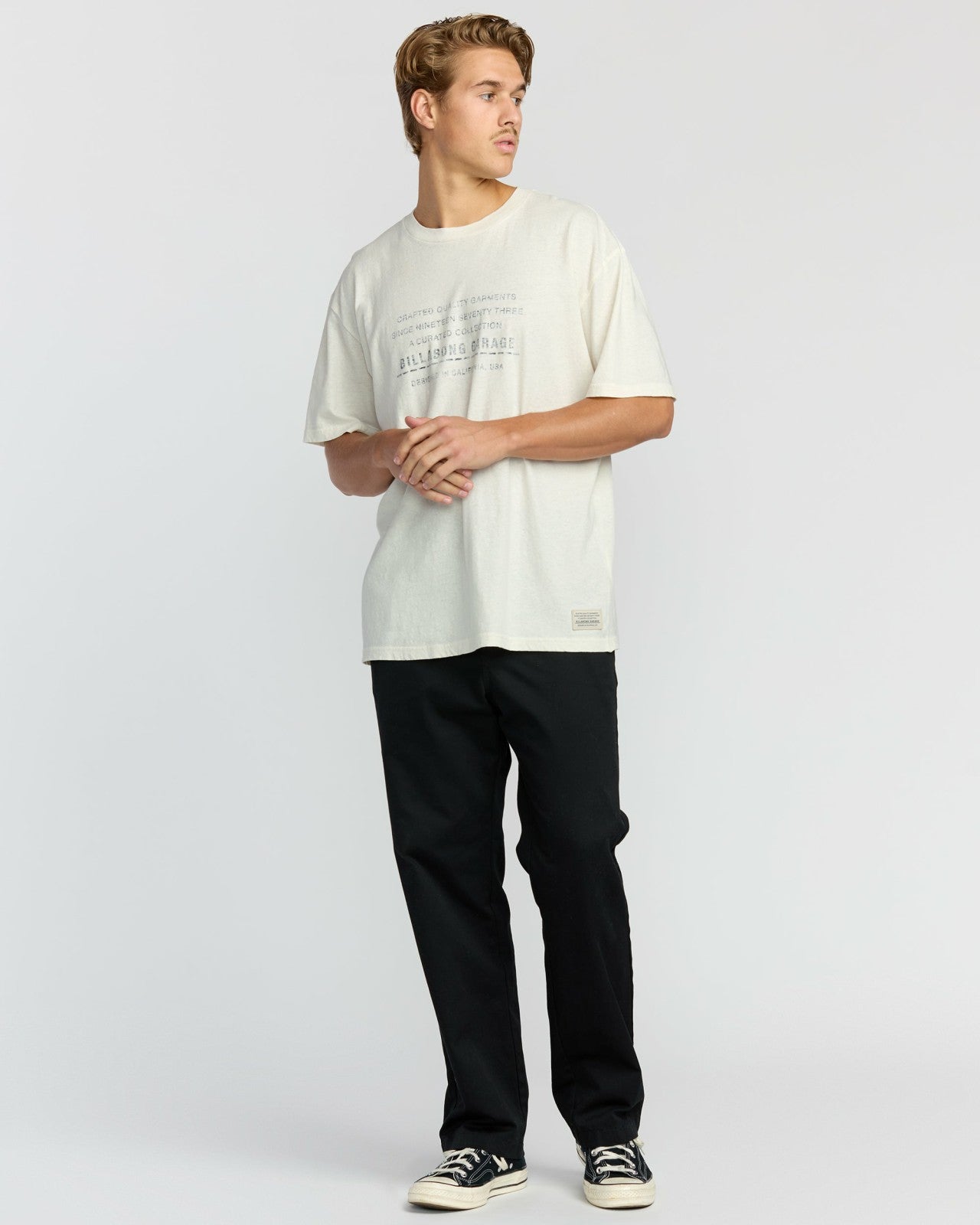 The Label Garage Regular Short Sleeve T-Shirt | Off White Billabong