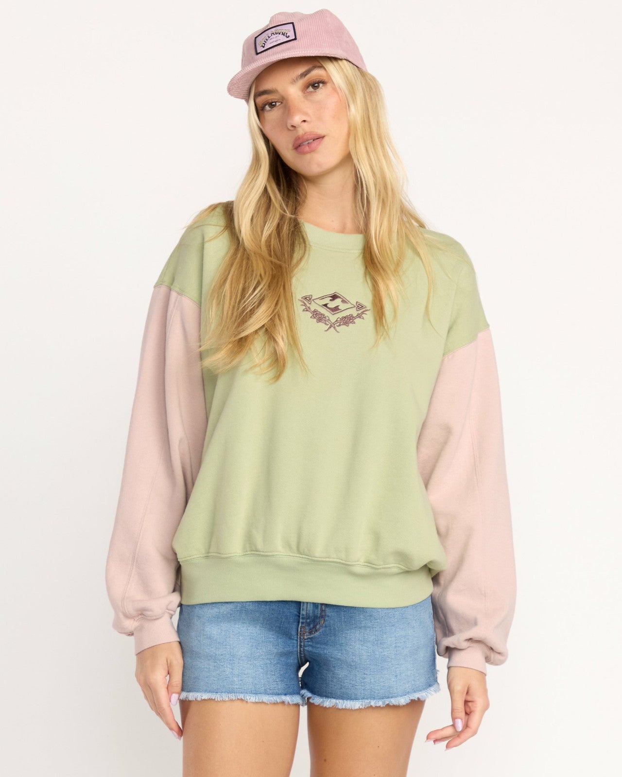 The Original Vibes Kendal Crewneck Sweatshirt | Pistachio Billabong