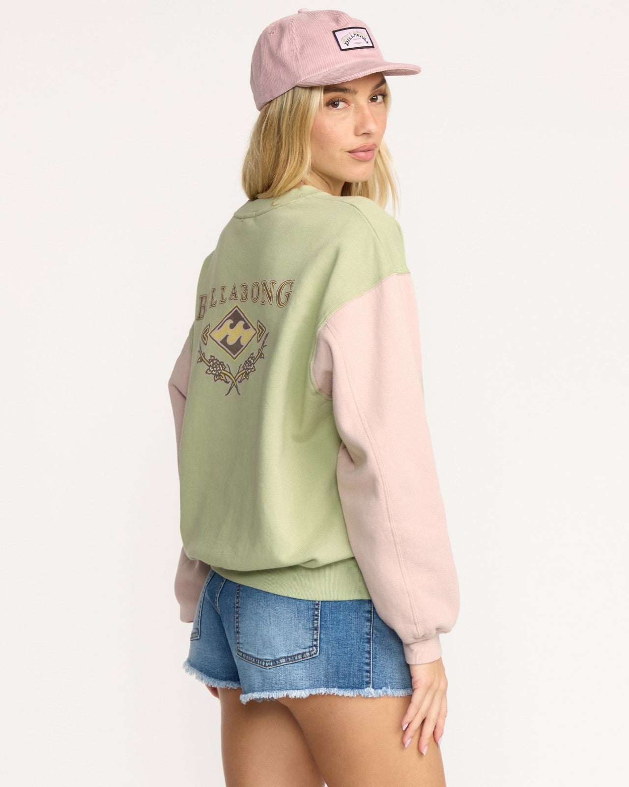 The Original Vibes Kendal Crewneck Sweatshirt | Pistachio Billabong