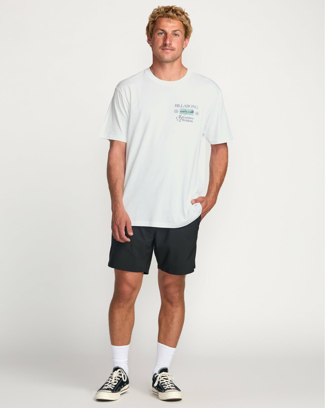 Tidel Research A/Div Tee | White Billabong