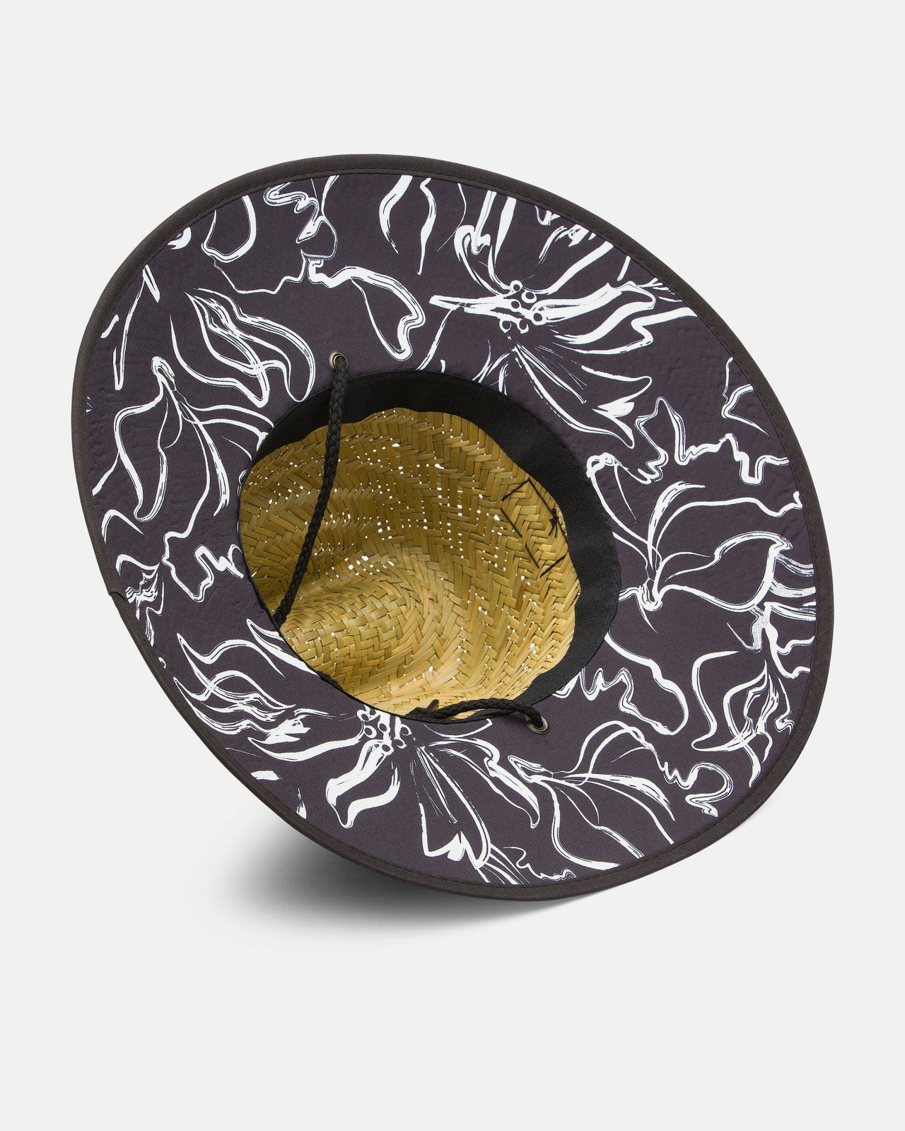 Tides Print Straw Hat | Black Billabong