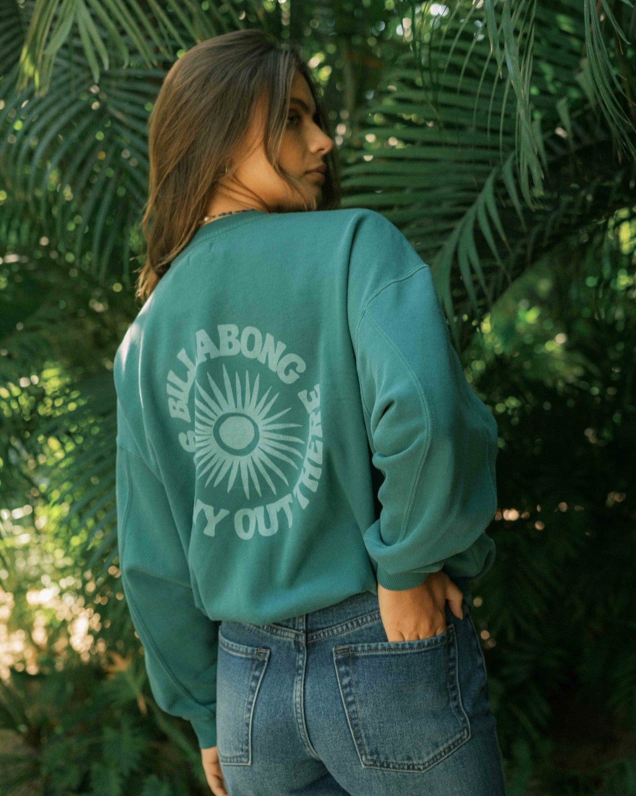 Time For Kendal Crewneck Sweatshirt | Evergreen Billabong