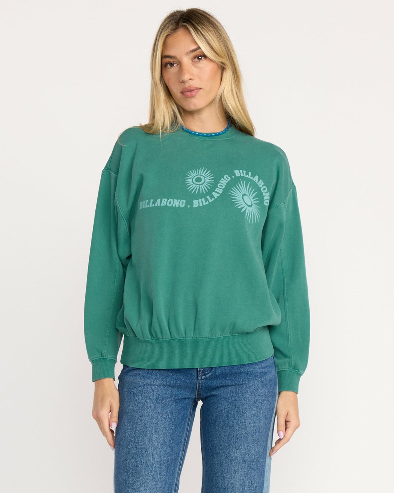 Time For Kendal Crewneck Sweatshirt | Evergreen Billabong