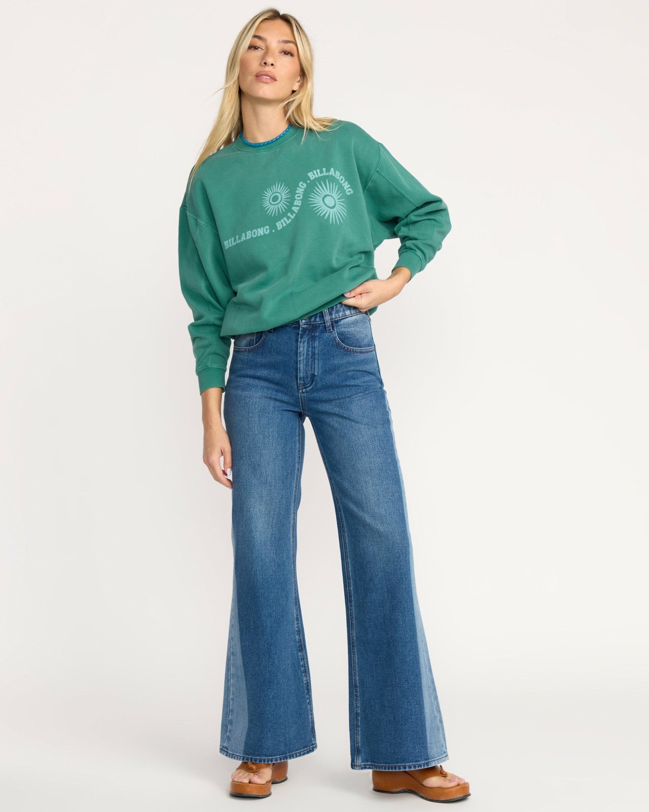 Time For Kendal Crewneck Sweatshirt | Evergreen Billabong