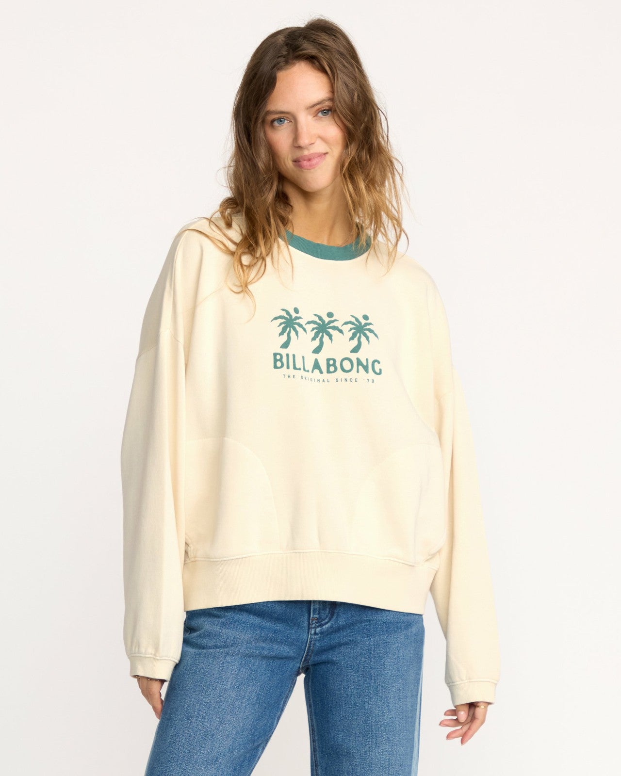 Triple Palms Crewneck Sweatshirt | Whitecap Billabong