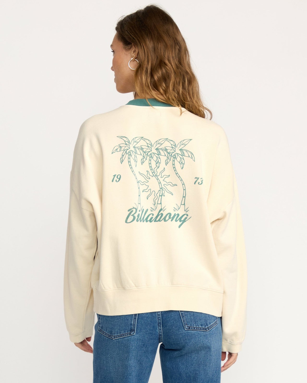 Triple Palms Crewneck Sweatshirt | Whitecap Billabong