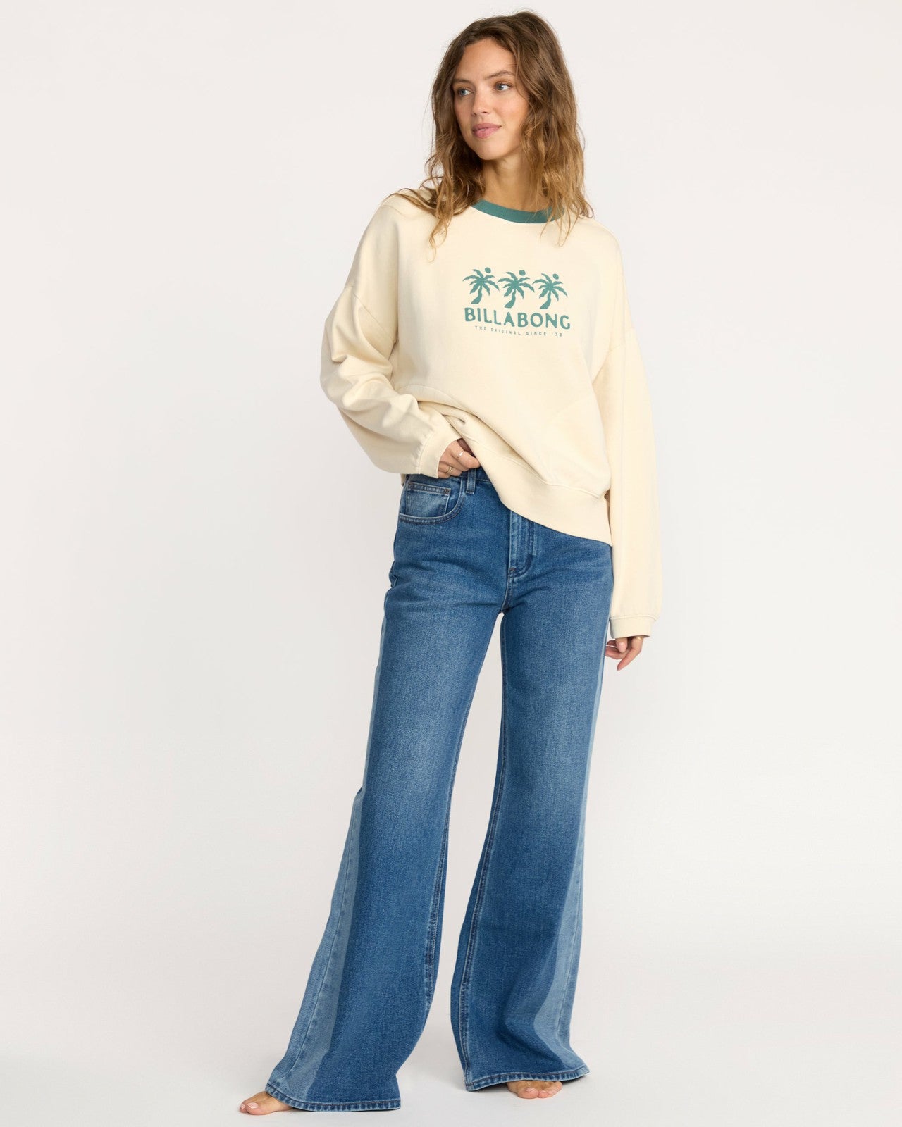 Triple Palms Crewneck Sweatshirt | Whitecap Billabong