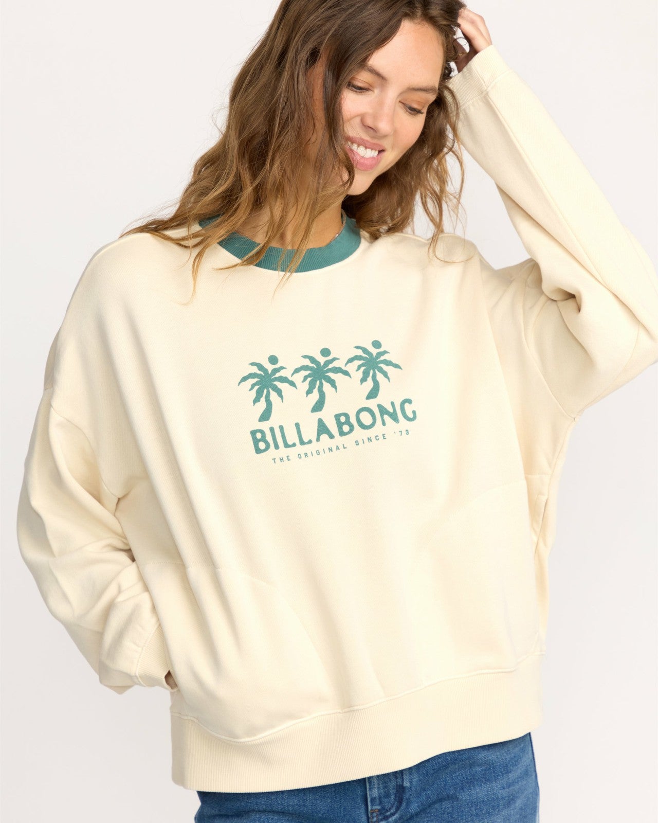 Triple Palms Crewneck Sweatshirt | Whitecap Billabong