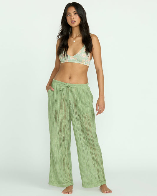 Tropic Beach Cover-Up Pants | Pistachio Billabong