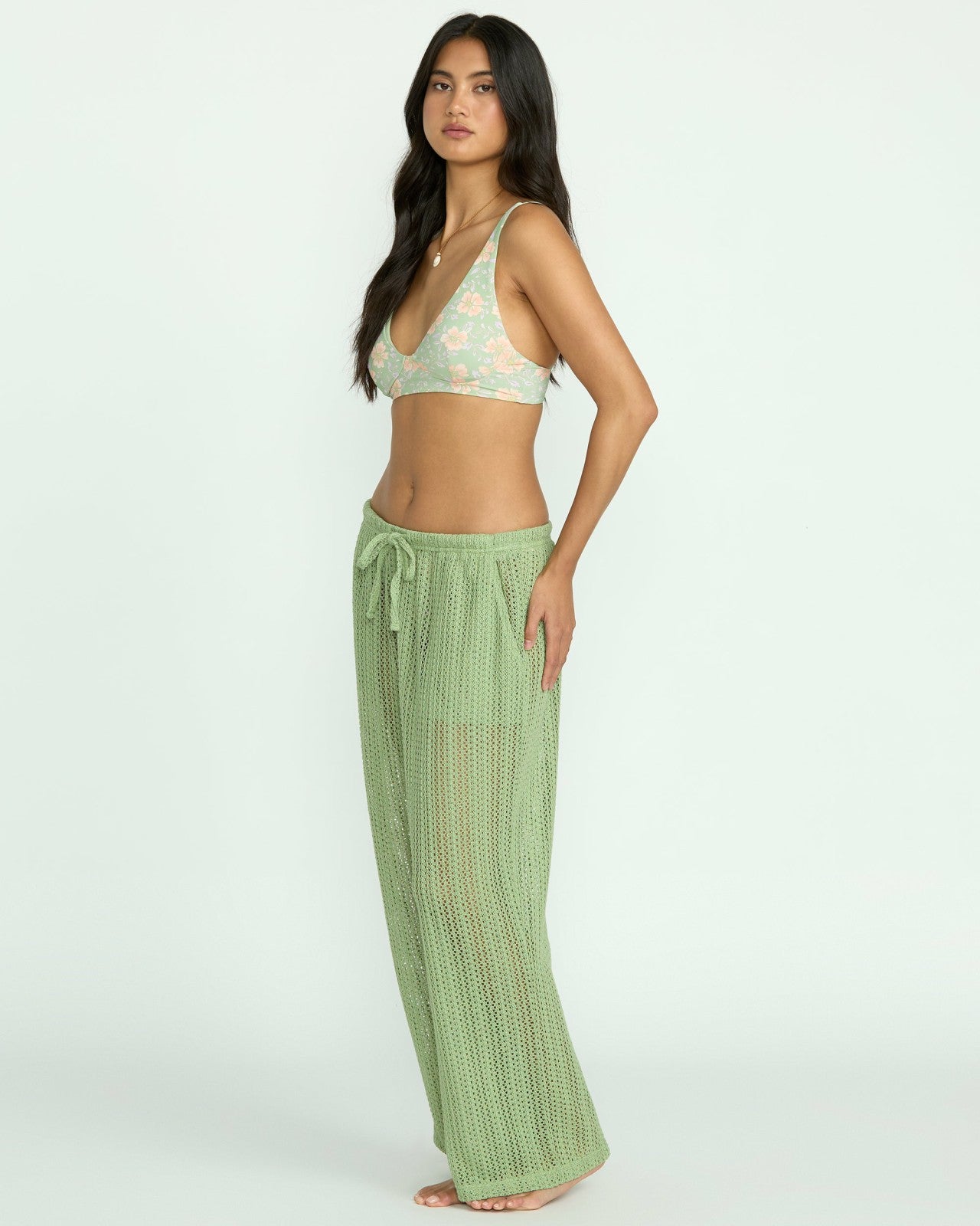 Tropic Beach Cover-Up Pants | Pistachio Billabong