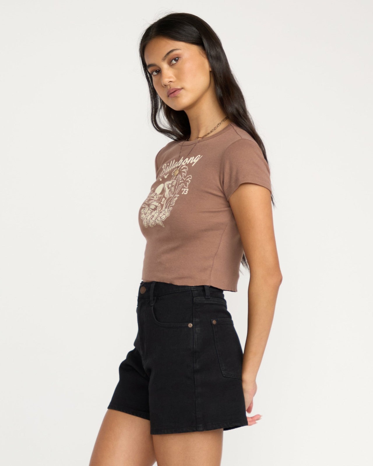 Tropic Happenings Short Sleeve T-Shirt | Espresso Billabong