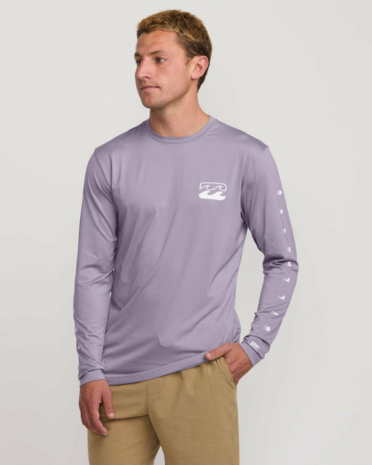 Unity Loose Fit Long Sleeve Surf Tee | Light Purple Billabong