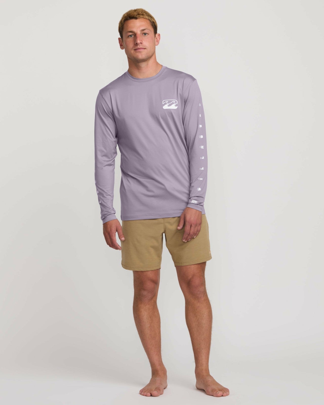 Unity Loose Fit Long Sleeve Surf Tee | Light Purple Billabong
