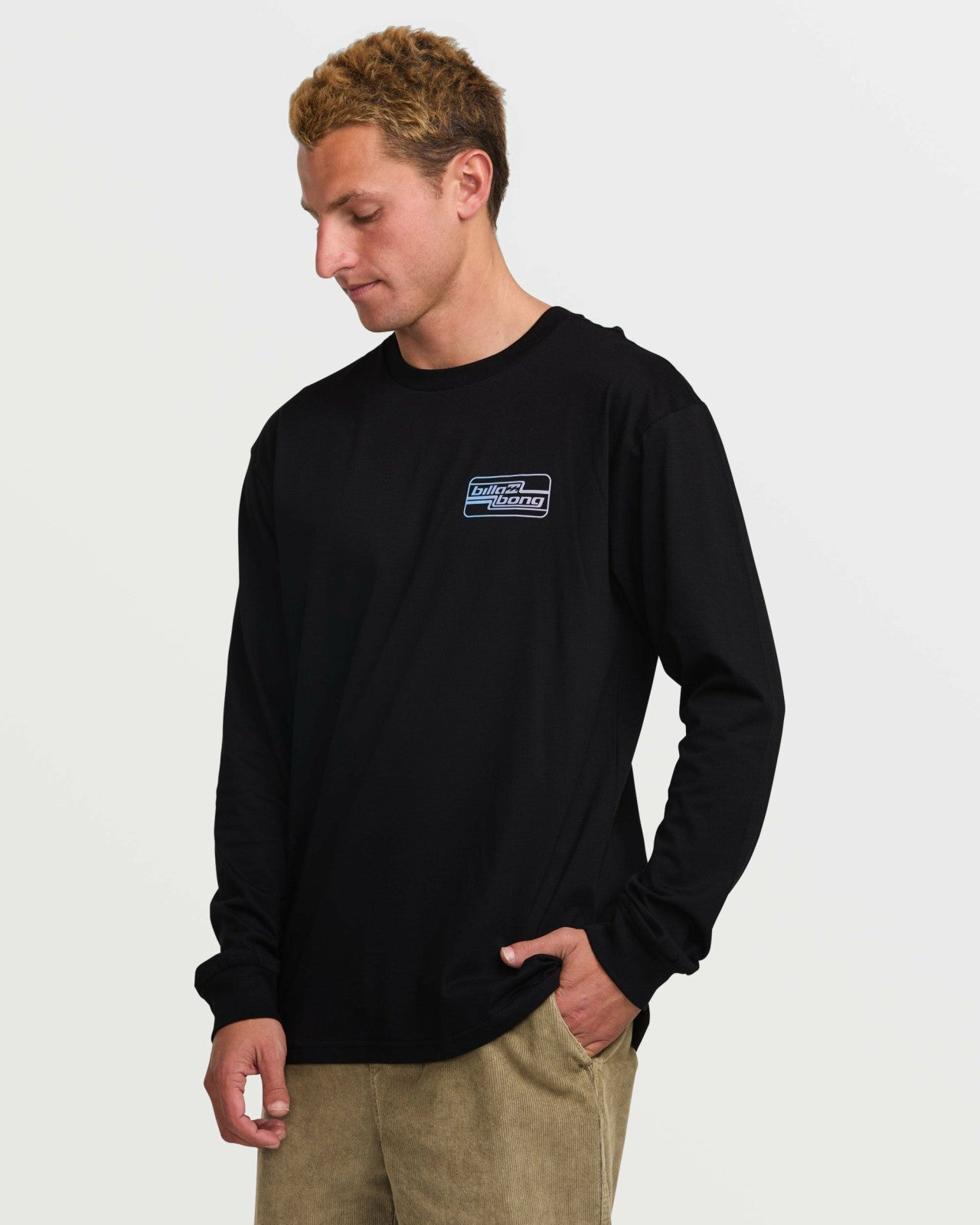Walled Regular Long Sleeve Tee | Black Billabong
