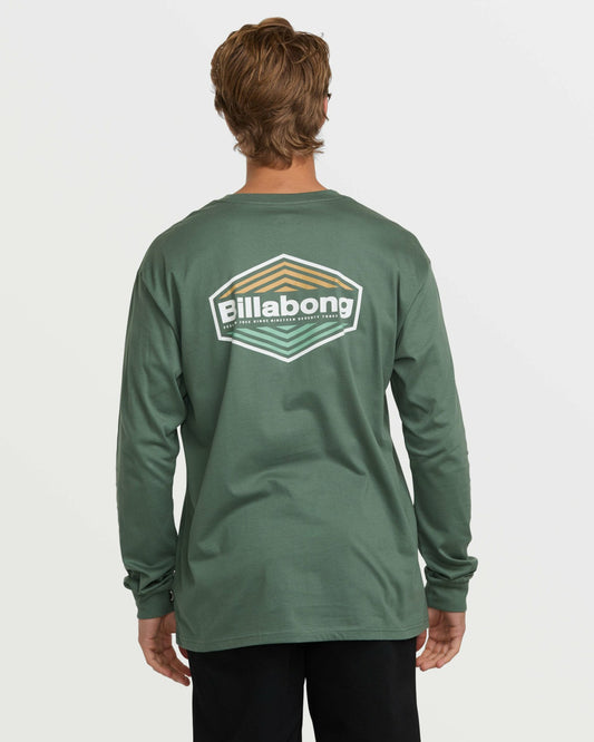 Walled Regular Long Sleeve Tee | Dark Slate Billabong