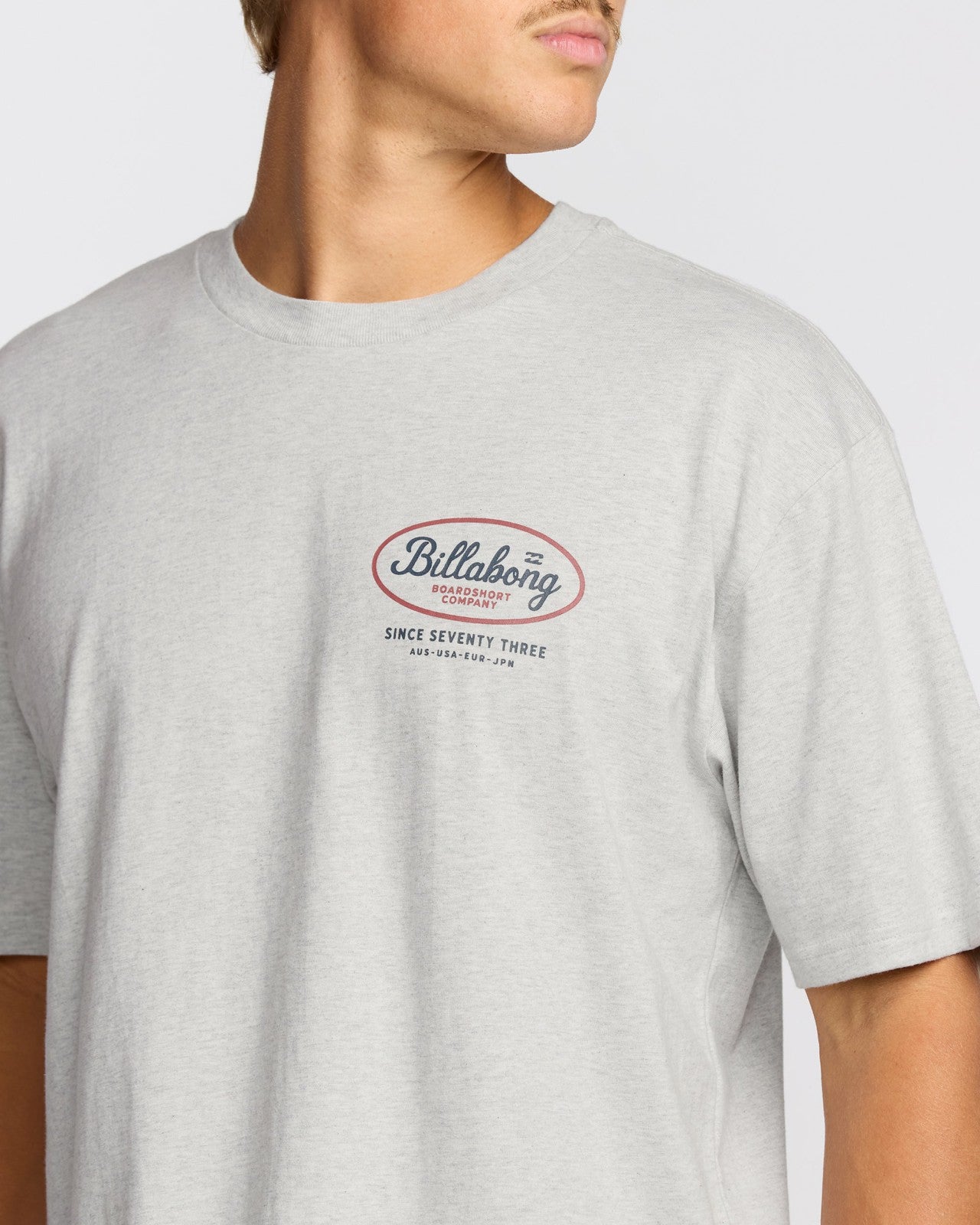 Walled Regular Short Sleeve T-Shirt | Lt Grey Htr Billabong