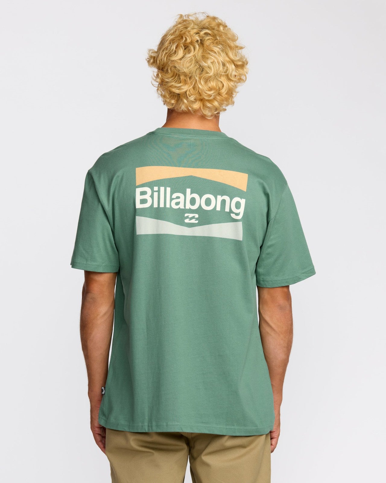 Walled Regular Short Sleeve T-Shirt | Sage Green Billabong