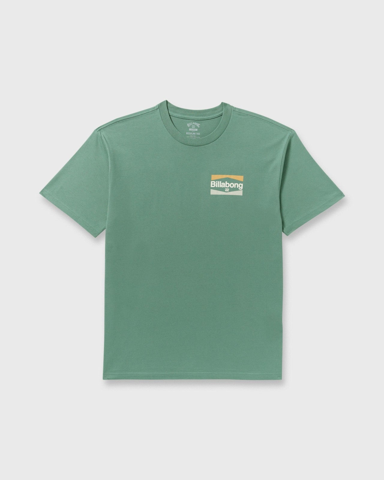Walled Regular Short Sleeve T-Shirt | Sage Green Billabong