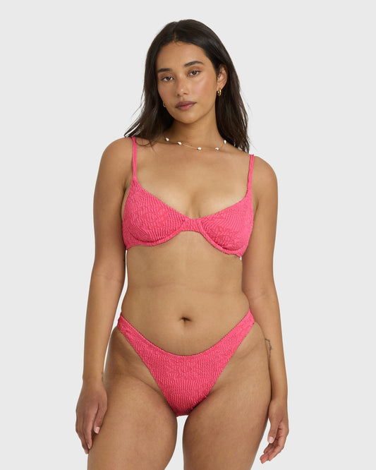 Were Wild Demi Underwire Bikini Top | Paradise Pink Billabong
