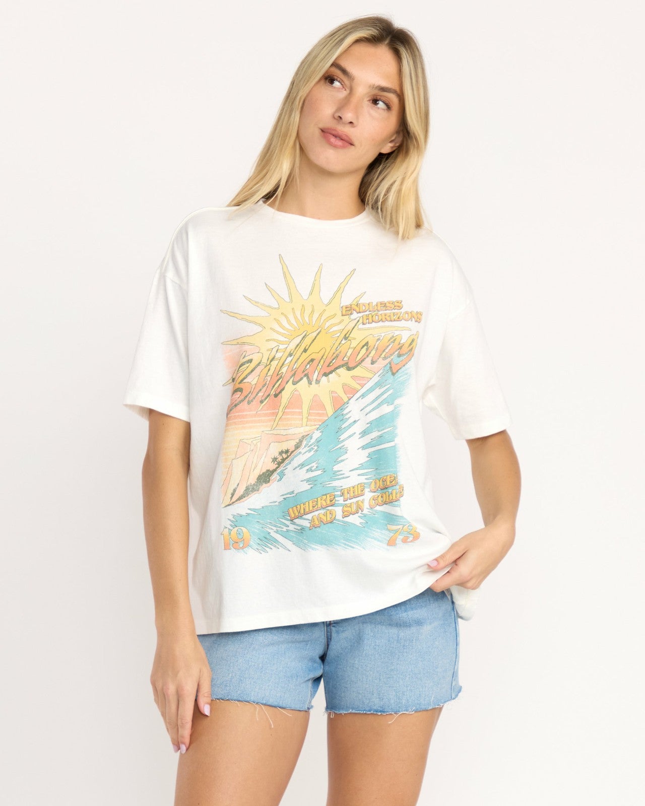 Where Suns Collide T-Shirt | Salt Crystal Billabong