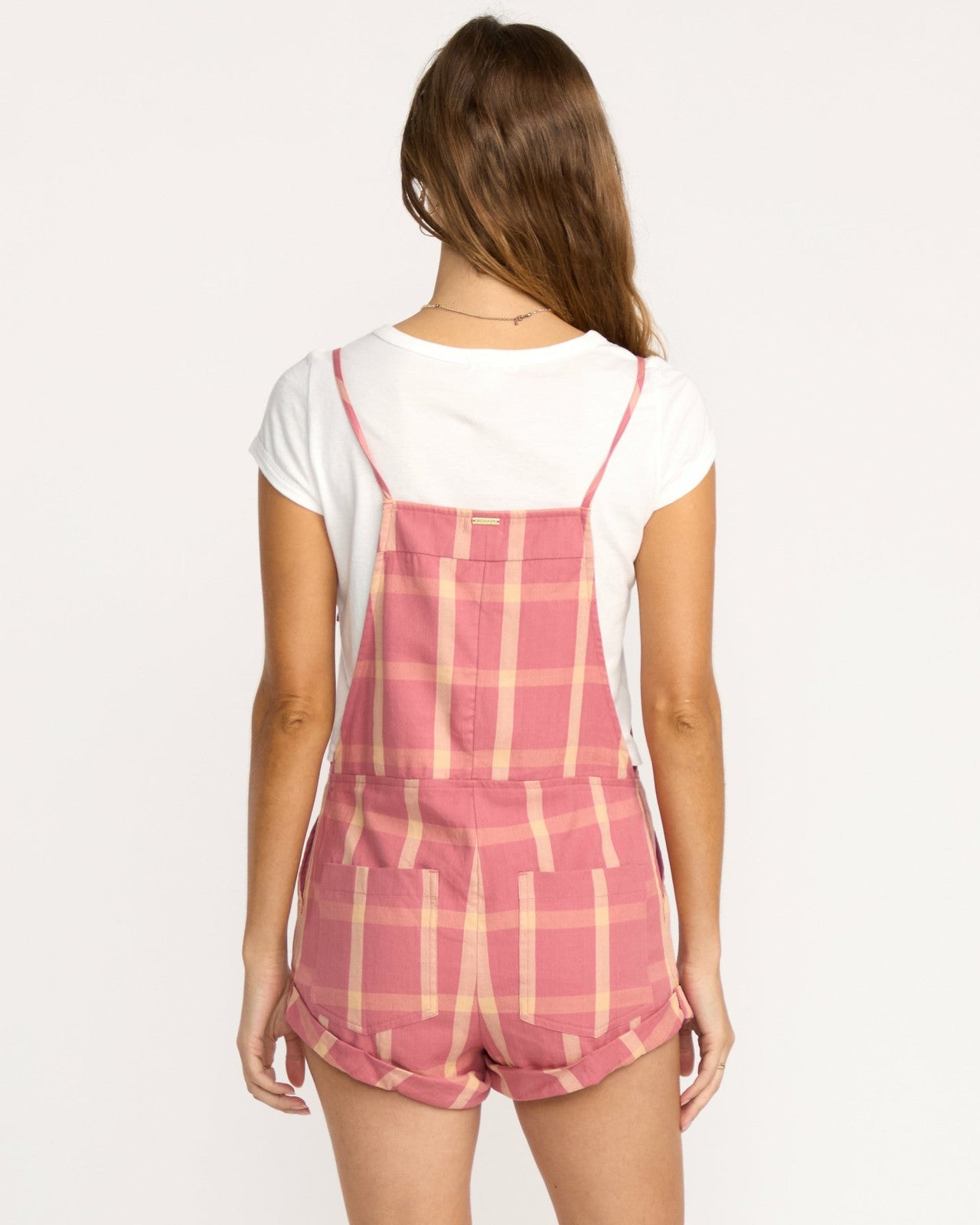 Wild Pursuit Romper | Plaid Billabong