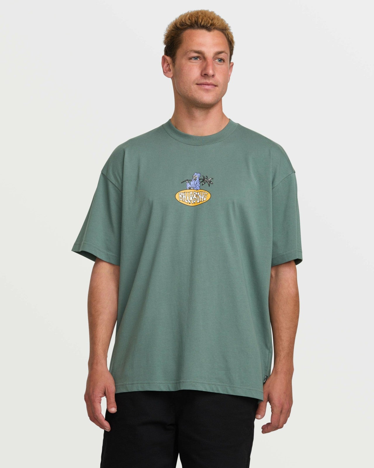 Tropical Reaper OG Tee | Dark Slate Billabong