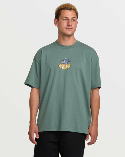 Tropical Reaper OG Tee | Dark Slate Billabong