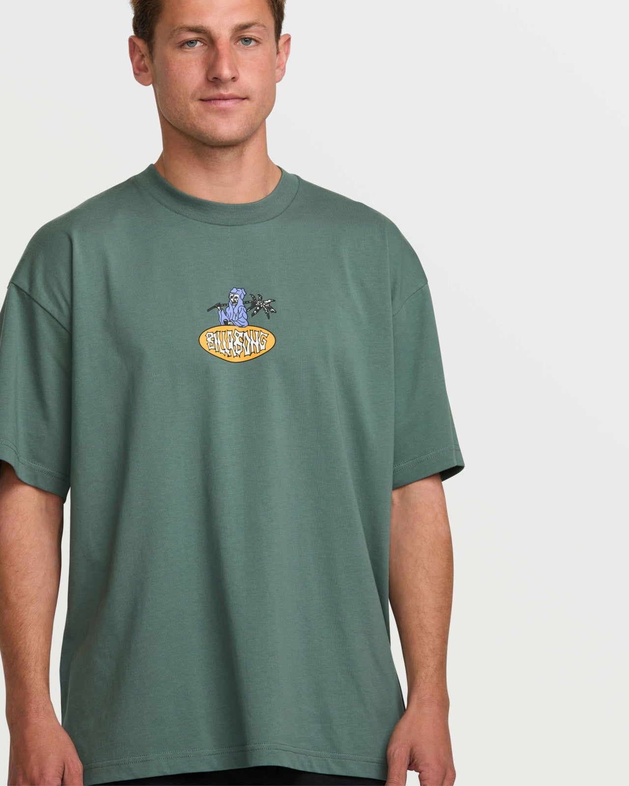 Tropical Reaper OG Tee | Dark Slate Billabong