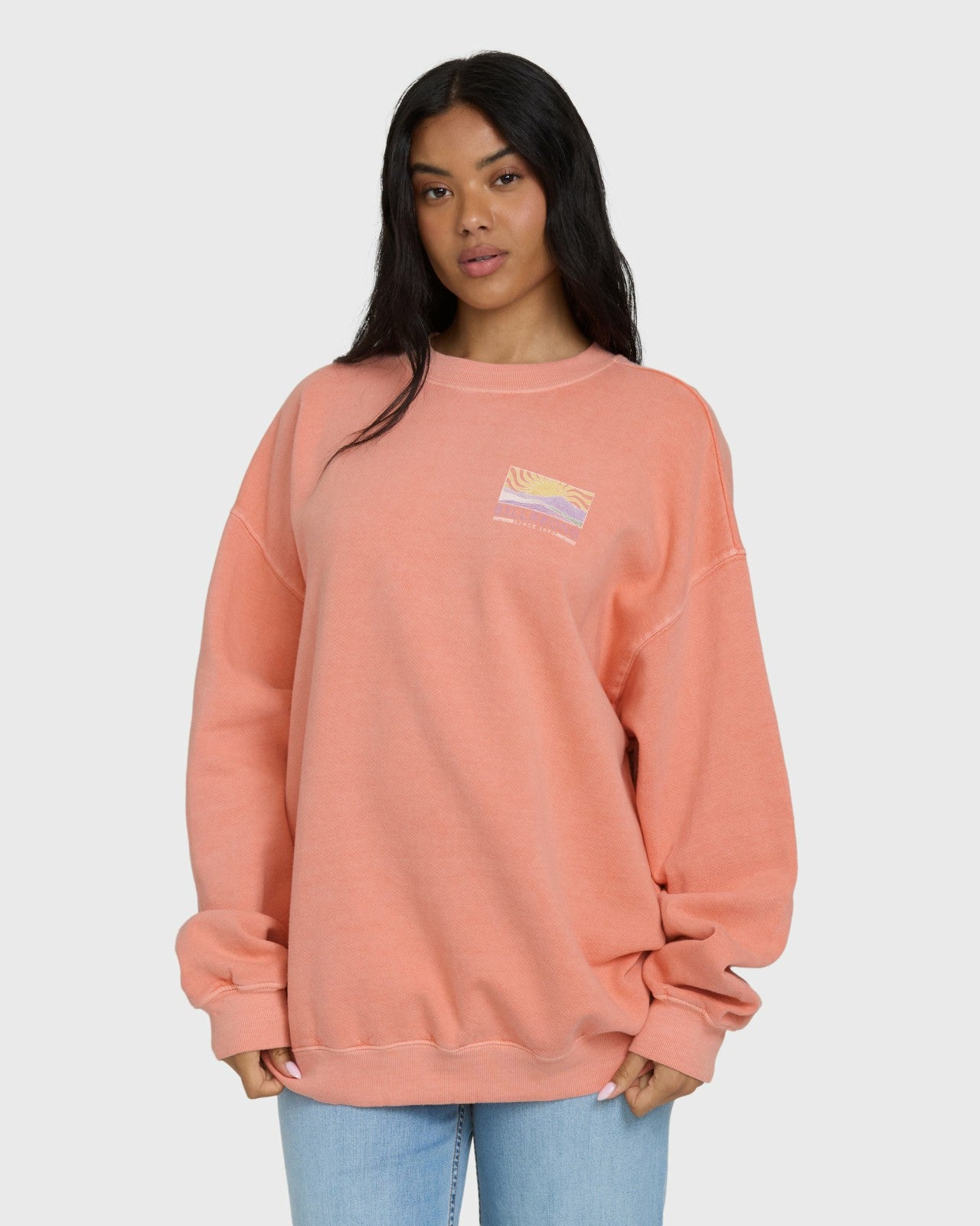 Ride In Crewneck Sweatshirt | Peach Out Billabong