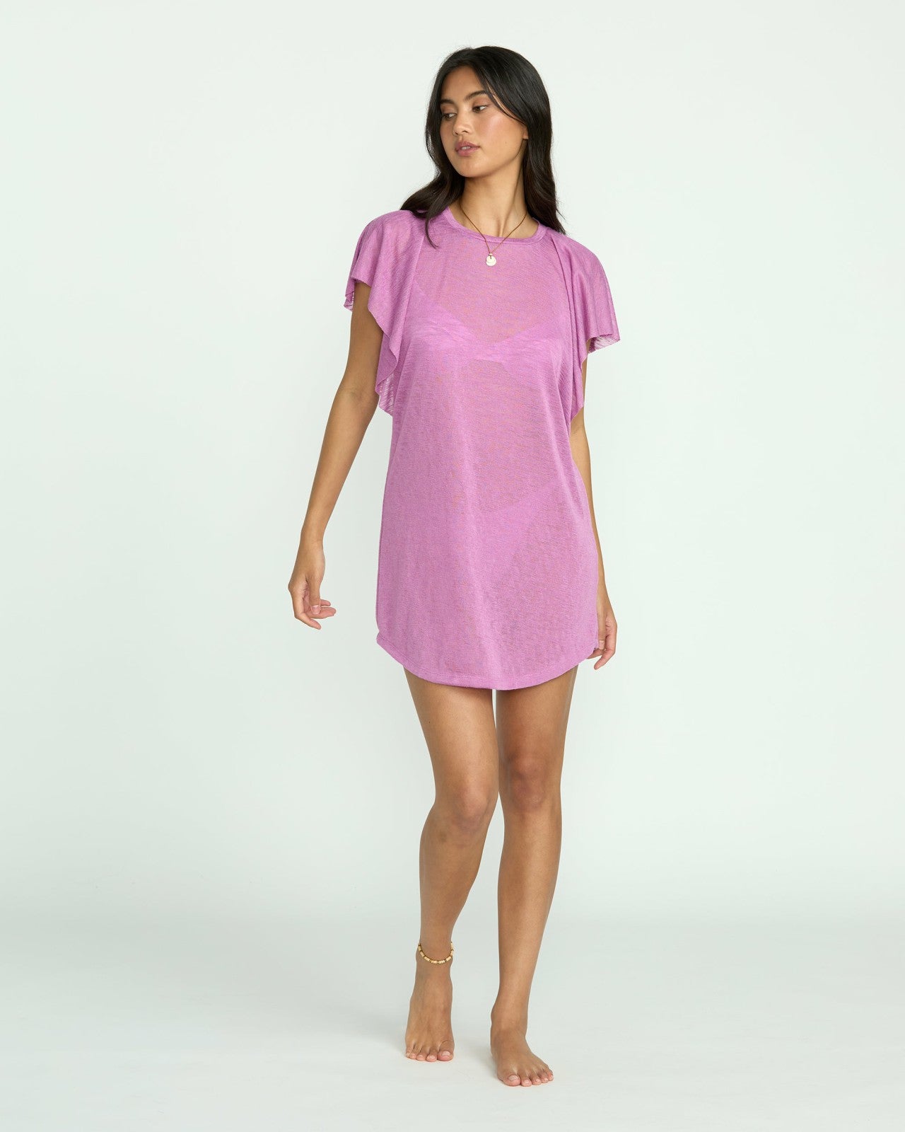 Out For Waves Coverup Dress | Bright Rose Billabong