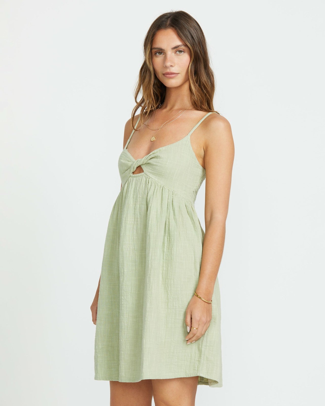 In A Twist Dress | Pistachio Billabong