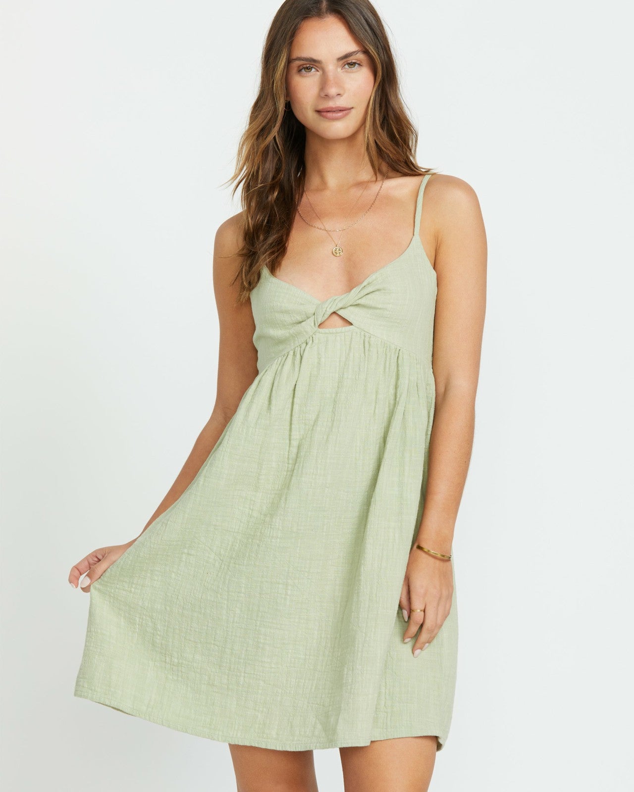 In A Twist Dress | Pistachio Billabong