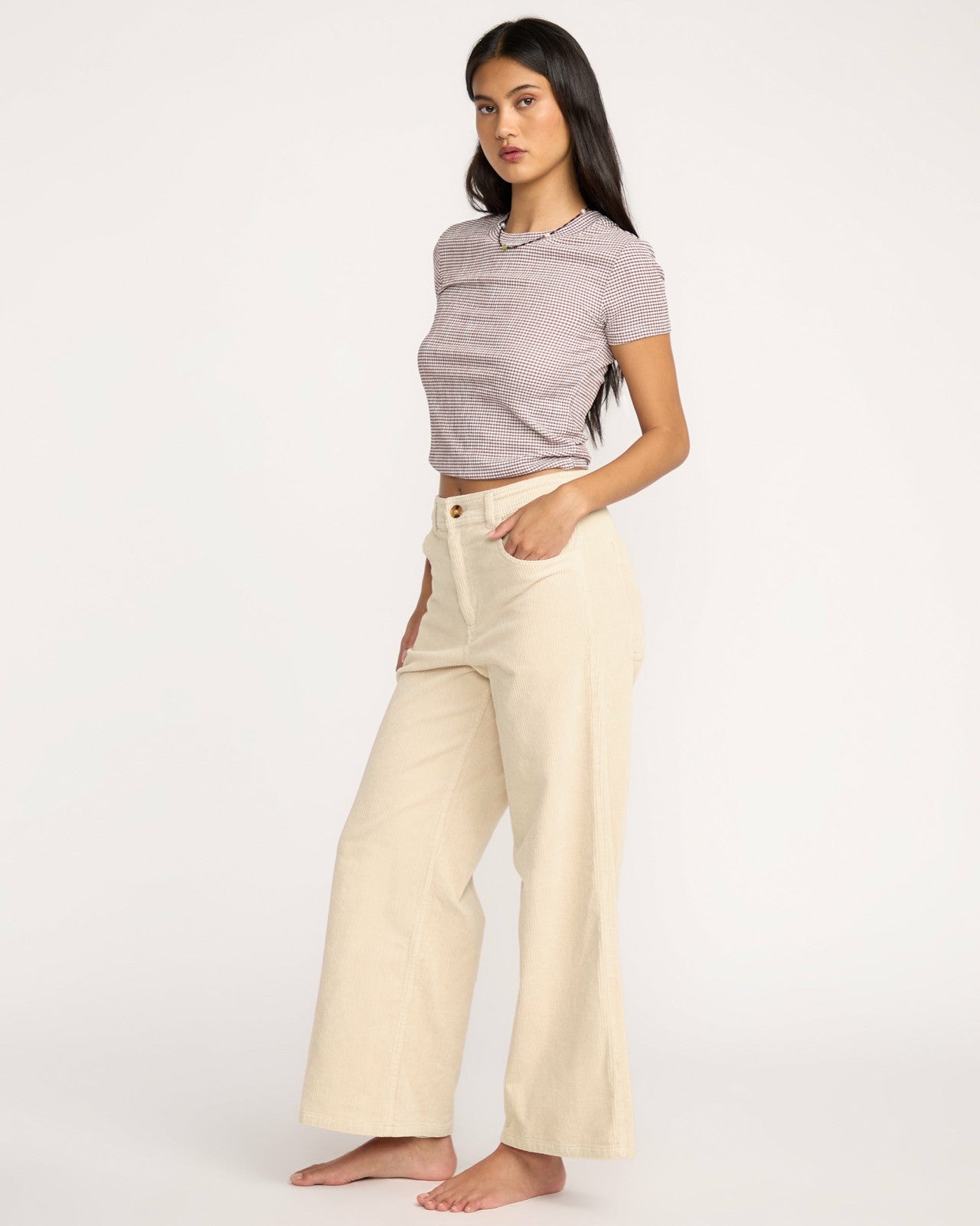 Free Fall High-Waist Cord Pants | Whitecap Billabong