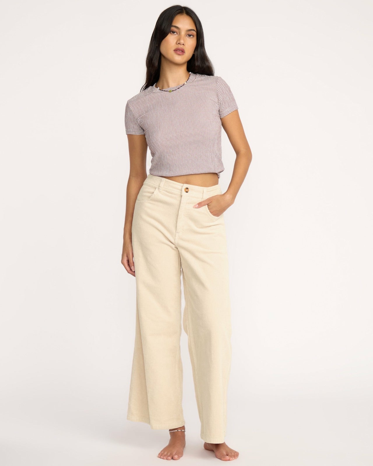 Free Fall High-Waist Cord Pants | Whitecap Billabong