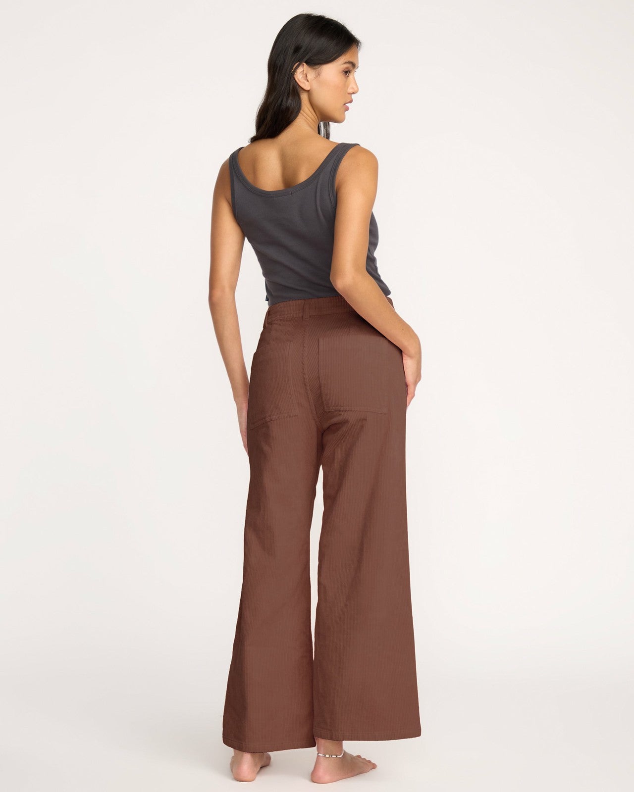 Free Fall High-Waist Cord Pants | Espresso Billabong